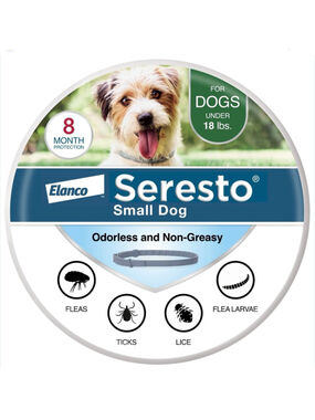 New Sealed Seresto Flea & Tick Collar For Dogs Up to 18 lbs., Vet-Recommended